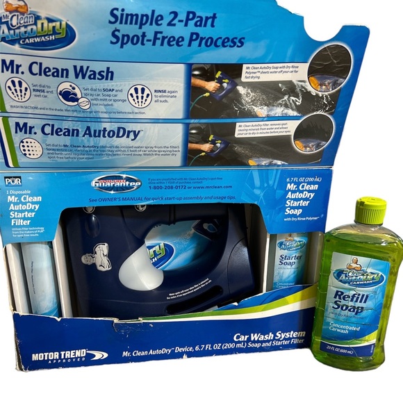 NEW - Mr. Clean Auto Dry Carwash System & Refill Soap - Picture 4 of 8